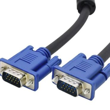 проек: Кабель VGA с двумя синими разъемами, предназначенный для подключения