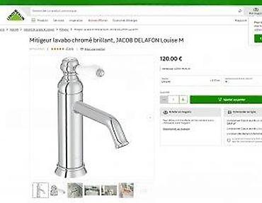 Slavine: Retro slavina za lavabo – Jacob Delafon “Louise”, hrom - Tip — 17