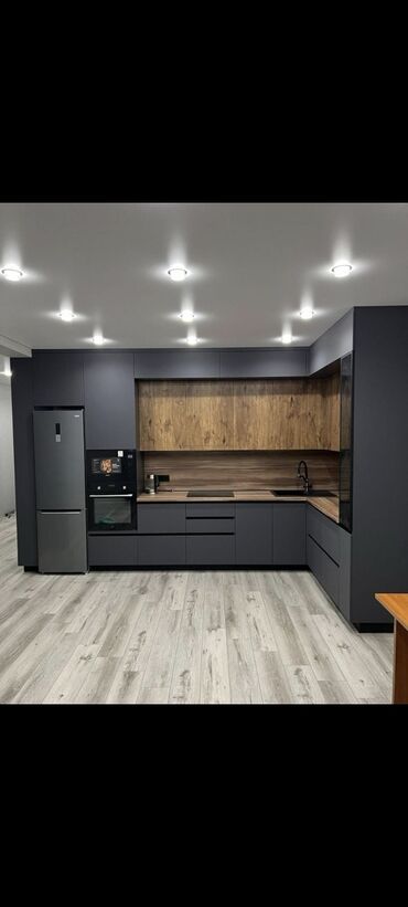 Sifarişlə mətbəx mebeli: Sifarişlə mətbəx dəsti, Mat laminat, Kredit yoxdur, Pulsuz çatdırılma — 12