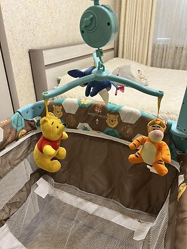 манеж детский кровать: Детский манеж-кроватка POOH с комплектом аксессуаров. ❗️матрас — 4