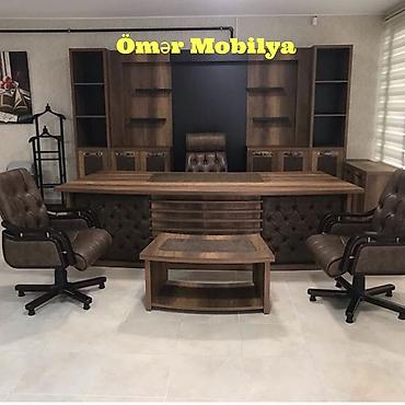 Ofis mebeli: Direktor masa dəsti – müasir ofis üçün tam həll • Tərkib: - Geniş — 3