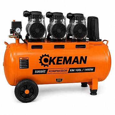 Оборудование для производства: №: 8943 Məhsulun adı: Kompressor Səssiz Keman KM 100L / 1490W Brend — 1