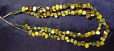 Ogrlice: Ručno rađene ogrlice – razni modeli - Set od zlatno‑braon perli — 46