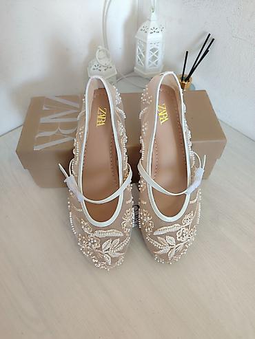 келет: Туфли, 35, Zara, Жаңы, түсү - Саргыч боз — 3