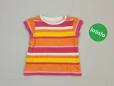 Koszulki: Koszula, 9-12 m, wzrost - 80 cm., stan - Dobry, wzór - Linia, kolor - Pomarańczowy