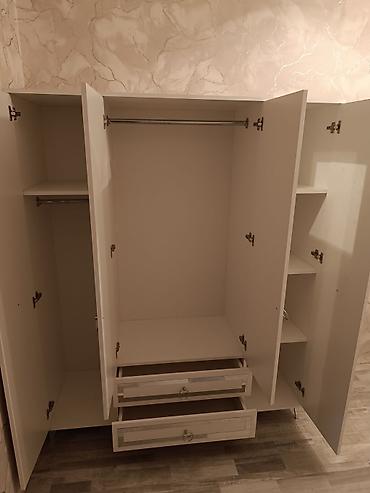 laminar: Yeni, 4 qapılı, Güzgülü, Bej, Açılan, Düz dolab — 4