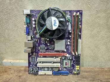 ноутбук цена бишкек: Материнская плата, Б/у, LGA775, Micro-ATX, Для ПК