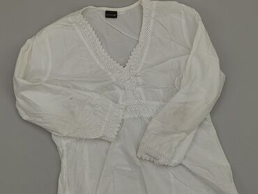 bluzki białe z falbanką: Blouse, L (EU 40), condition - Fair