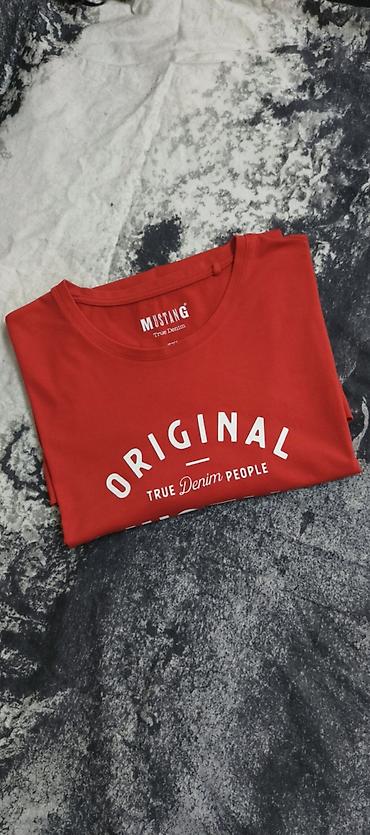 isma mustang: Futbolka, Mustang, 3XL, rəng - Qırmızı — 1