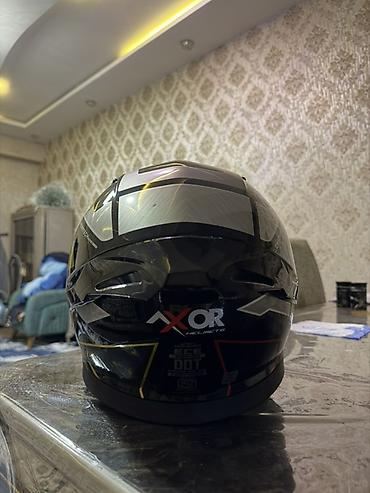 Moto dəbilqələr: AXOR tam üzlü motosiklet dəbilqəsi - Brend/model: AXOR (Chrometech — 3