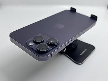 фейс: IPhone 14 Pro Max, Б/у, 256 ГБ, Deep Purple, Защитное стекло, Чехол, 78 % — 2