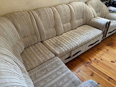 Divan və kreslo dəstləri: İşlənmiş, Künc divan, Kreslo, Bazalı, Açılan — 3