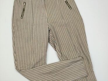 bluzki damskie brązowa: Spodnie materiałowe, F&F, S, stan - Dobry