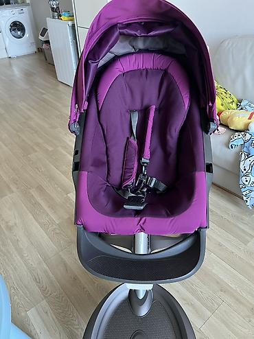стокки коляска: Коляска, Stokke, цвет - Фиолетовый, Б/у, Самовывоз, Платная доставка — 6