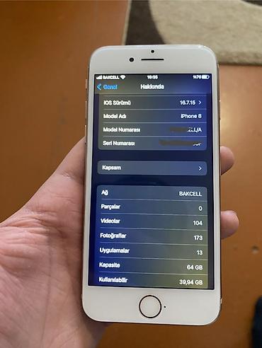iphone 8 plus gence: IPhone 8, 64 GB, Matte Gold, Barmaq izi — 5