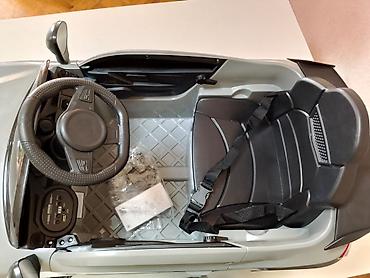 laptop za decu igracka: Dečji električni auto – sportski kabriolet (siva boja) - Dizajn — 8