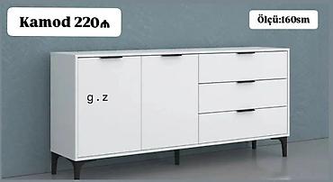 Komodlar: Ağ rəngli modern komod - Ölçü: 160 sm (eni) - Korpus: sadə və — 1