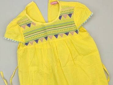 biala sukienka w niebieskie kwiaty: Dress, 12 years, 146-152 cm, condition - Good