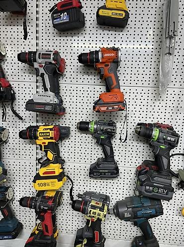 Шуруповерты: Аккумуляторные дрели‑шуруповерты . Доставка по г.Бишкек бесплатно🚚✅ — 2