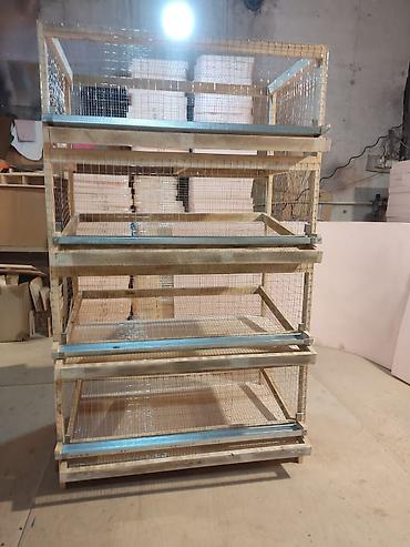 Qəfəslər: Taxta brooder/qəfəs-kamera (istixana tipli qutu) - Material — 39
