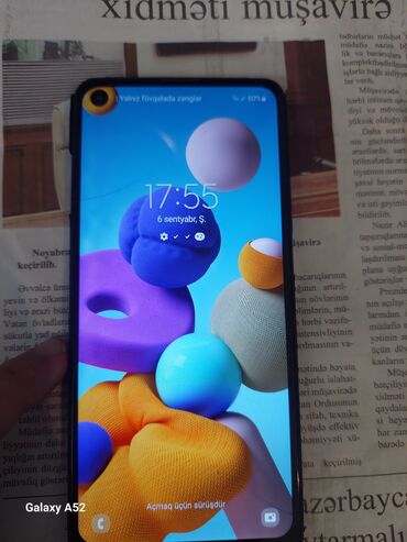 Samsung Galaxy A52, rəng - Qara, Barmaq izi