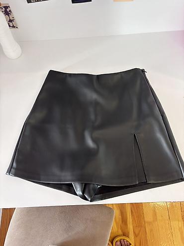 шапка новая: Мини Юбка, New Yorker, Кожа, XS — 2