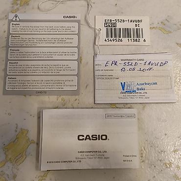 saat alanlar: İşlənmiş, Qol saatı, Casio, rəng - Gümüşü — 6
