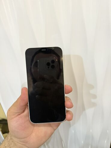 Apple iPhone: IPhone 12, Б/у, 64 ГБ, Белый, Защитное стекло, Чехол, Кабель, 81 % — 6