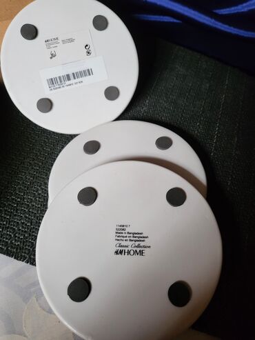 Kuhinjski setovi: Porcelanski novi podmetaci HM za case i flase. Porcelanski podmetaci — 8