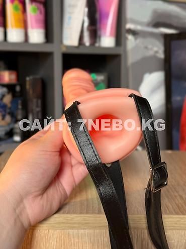 Товары для взрослых: Полый универсальный страпон с вибрацией «Unisex Hollow Strap On» : для — 24