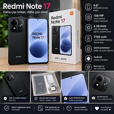 note 50 pro: Redmi Note, 256 GB, rəng - Qara, Barmaq izi — 1