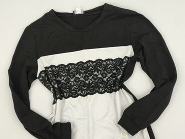 czarne obcisła bluzki z długim rękawem: Women's blouse, size M