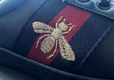 kükürd tozu: Satılır: Orijinal Gucci Ace Embroidered Sneaker (Black) Ayaqqabı cəmi — 2