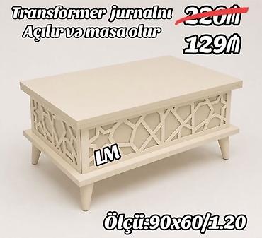 stol transformer: Düz masa, Transformer, Təkərsiz — 1