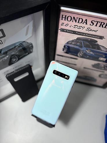 с 10: Samsung Galaxy S10 Plus, Б/у, 128 ГБ, цвет - Голубой, 1 SIM, 2 SIM — 2