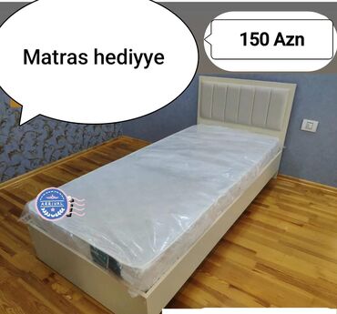 Ev üçün digər mebel: Yeni, Təknəfərlik çarpayı, Bazalı, Matras ilə, Siyirməli