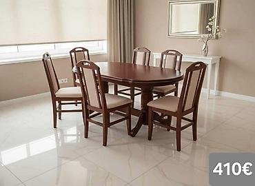 Stilske garniture: Trpezarijski setovi – više modela - Set 1 (prikaz 1 i 4) – 640€: - — 7