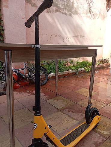 skuter aksesuarları: Uşaq skuterı – 2 təkərli, ayaqla idarə olunan model - Rəng: sarı — 2