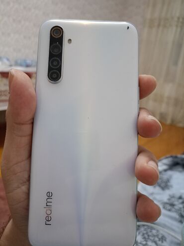 Realme 6, 128 GB, rəng - Ağ, Düyməli, Sensor, Barmaq izi