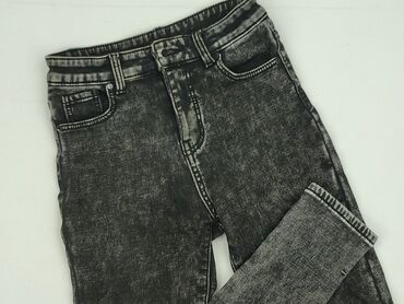 srebrne legginsy: Jeansy damskie, rozmiar XS
