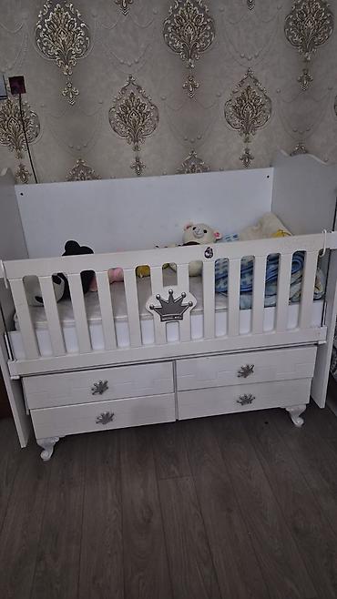 anex baby: Oğlan və qız üçün, İşlənmiş, Dördbucaq, Beşik, Dəstsiz, Matras ilə, Yellənmə mexanizmsiz — 3