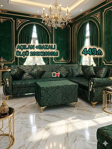 divan parcaları: Künc divan, Qonaq otağı üçün, Parça, Bazalı, Açılan, Kitab — 1