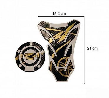 8 25 20: YAMAHA R1 - tank pad-cep - carbon zlato - 1177 📌 Opis: Samolepljivi — 1