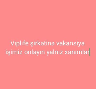 Tibb, əczaçılıq: Satış meneceri tələb olunur, Yalnız qadınlar üçün, İstənilən yaş, Təcrübəsiz, Saatlıq ödəniş
