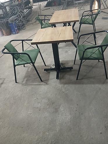 kafe stol stul: Stullar ilə, Kvadrat masa, 2 nəfər — 1