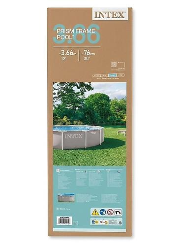 Бассейны: Каркасный бассейн Intex Prism Frame Pool 3.66 м × 76 см - Тип — 4