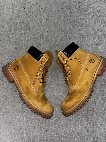 Ботинки: Мужские ботинки, 44, 43, Timberland, Б/у, цвет - Желтый, Бесплатная доставка, Платная доставка, Самовывоз — 1