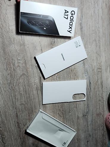 Samsung: Samsung Galaxy A17, Б/у, 128 ГБ, цвет - Черный, 2 SIM — 1