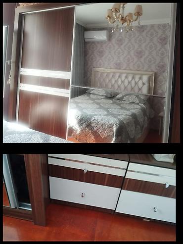 tumboçka: Yataq otağı üçün mebel dəsti Dərin dolap, iki ədəd tumba üstəndə təzə — 3