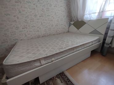 купить костюмы деда мороза и снегурочки: Уктоочу бөлмө гарнитуру, Колдонулган, Бир кишилик керебет, Эки кишилик керебет, Туркия, МДФ, Өзү алып кетүү, түсү - Ак